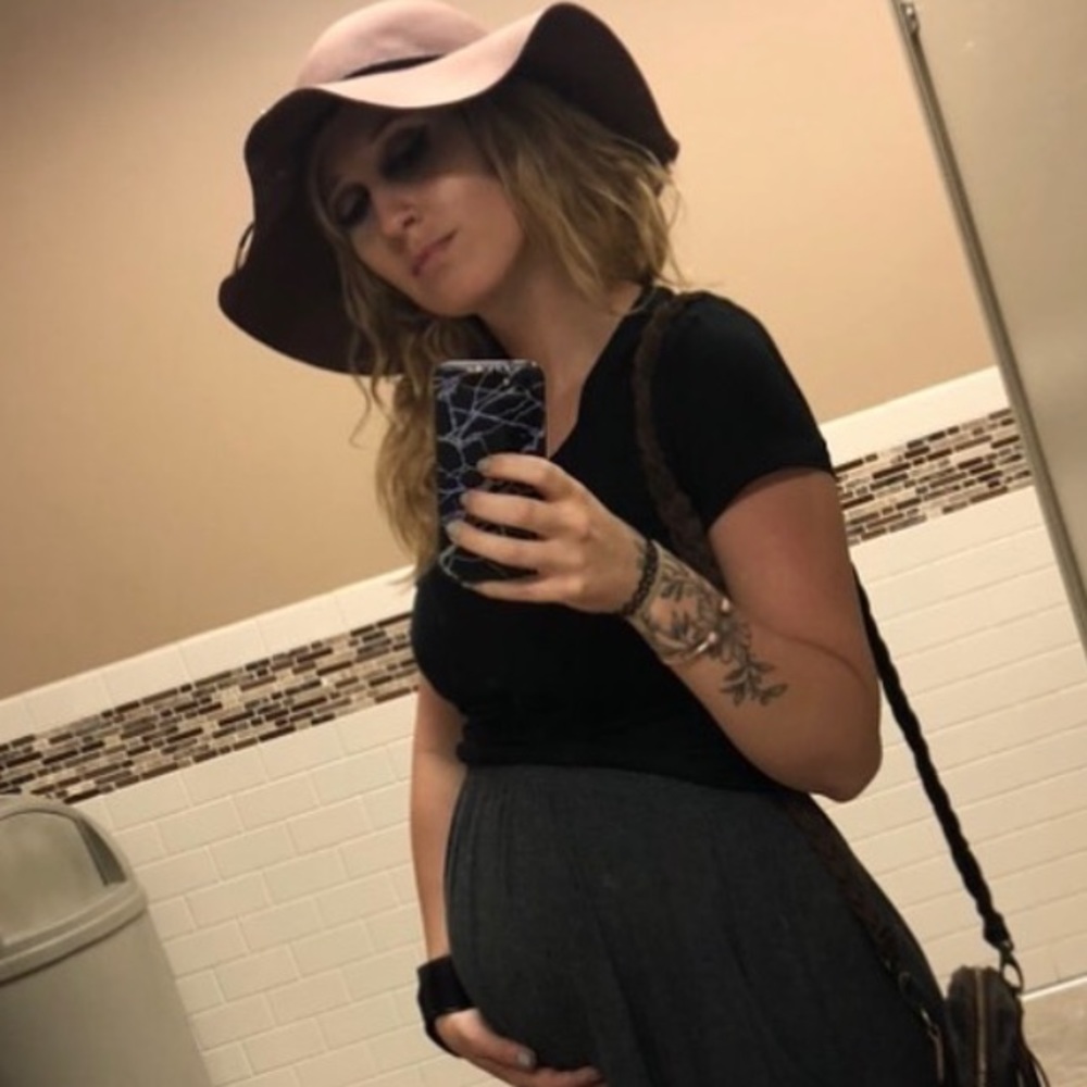 Brown floppy hat
